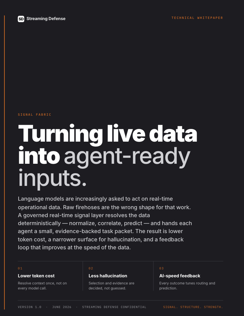 Signal Fabric whitepaper cover